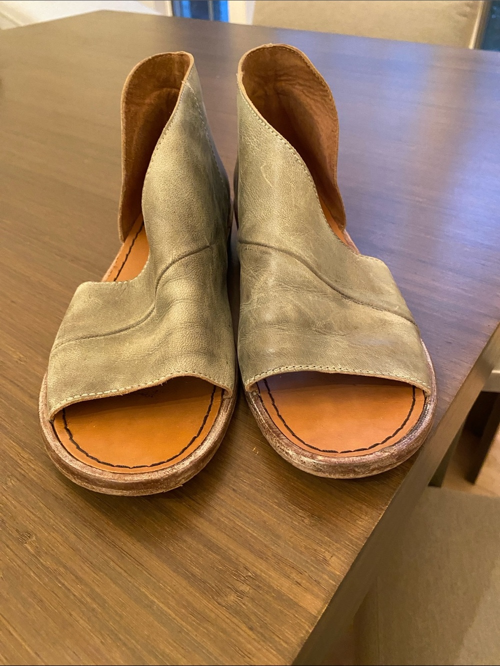 Free People Open-Toe Leather Sandals